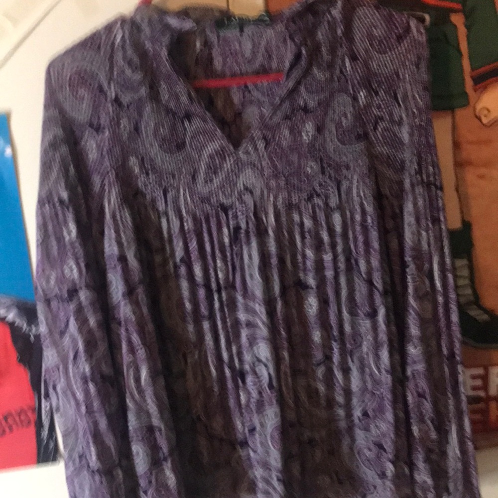 Lauren Ralph Lauren purple blouse